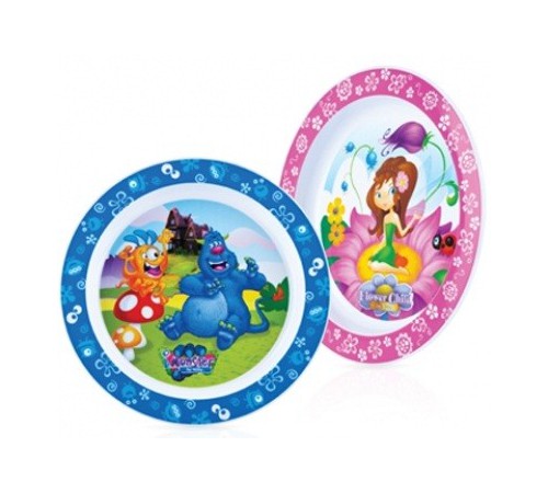 Nuby ID22095 Тарелка с рисунком "Монстрик / Фея" (9m+) 1 шт. Детское питание в Молдове nuby id22095 Тарелка с рисунком "Монстрик / Фея" (9m+) 1 шт.
