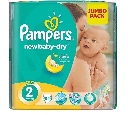 Pampers New Baby Mini 2 (3-6 кг.) 94 шт. pampers new baby mini 2 (3-6 кг.) 94 шт.