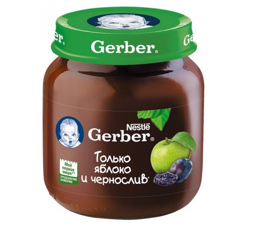 Детское питание в Молдове Gerber Пюре яблочно и чернослив 130gr.(5+) gerber Пюре яблочно и чернослив 130gr.(5+)
