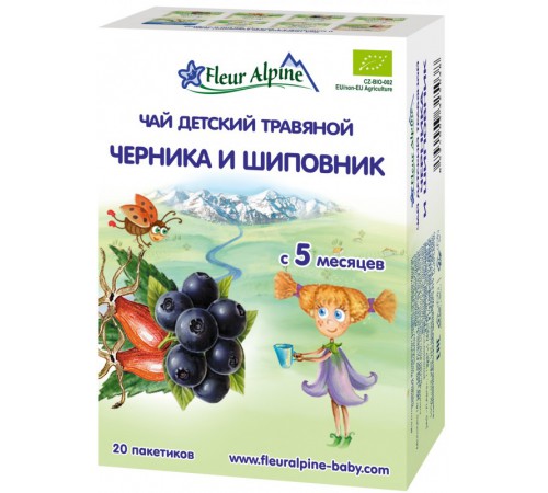 Детское питание в Молдове Fleur Alpine Детский чай "Черника и шиповник" 30 gr. (5+) fleur alpine Детский чай "Черника и шиповник" 30 gr. (5+)