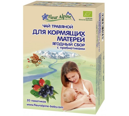 Fleur Alpine Чай для кормящих матерей "Ягодный сбор с пребиотиками" 30 gr. fleur alpine Чай для кормящих матерей "Ягодный сбор с пребиотиками" 30 gr.