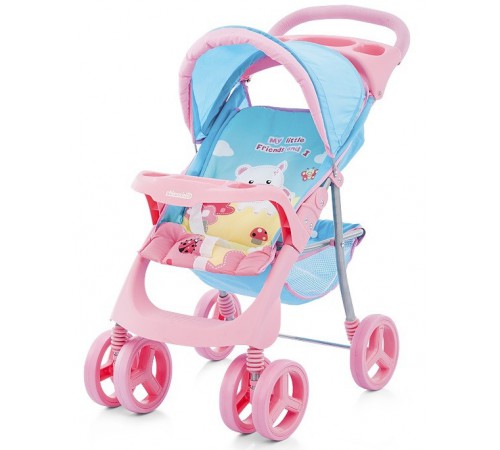 Chipolino Коляска для куклы Steffi KZKS01501BP розово-голубая chipolino Коляска для куклы steffi kzks01501bp розово-голубая