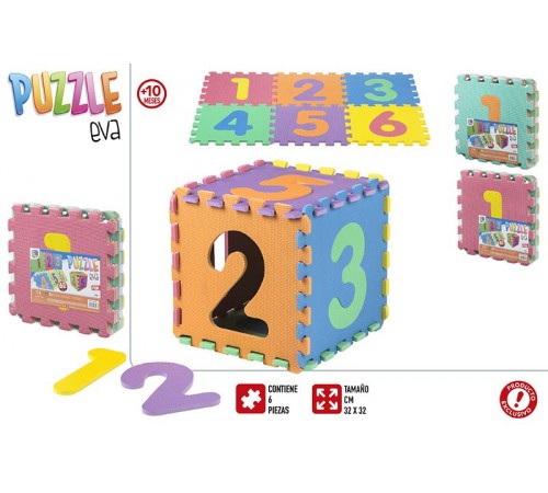 Color Baby 43647 Пазлы-коврик "Цифры" 6шт color baby 43647 Пазлы-коврик "Цифры" 6шт