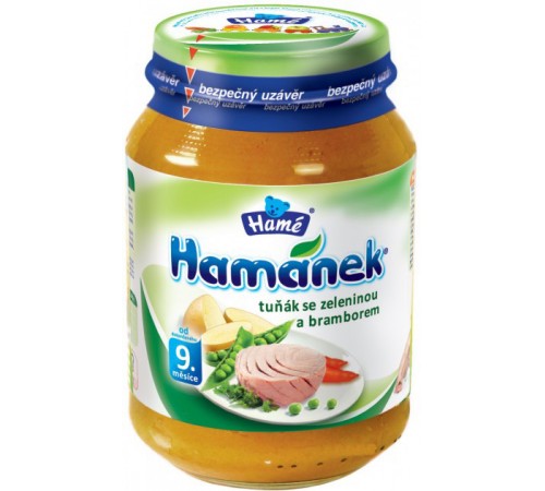Детское питание в Молдове Hame пюре "Хаманек" тунец и картошка 190г (210420000) hame пюре "Хаманек" тунец и картошка 190г (210420000)