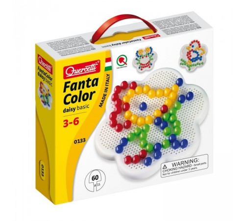 Детский магазин в Кишиневе в Молдове Quercetti 0133 Мозаика FANTACOLOR Daisy Basic 15 quercetti 0133 Мозаика fantacolor daisy basic 15