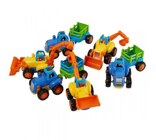 Huile Toys 326AB Набор машинок дисплей 6шт huile toys 326ab Набор машинок дисплей 6шт