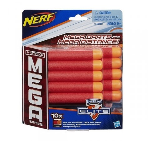Nerf A4368 Комплект 10 стрел для бластеров "Mega" nerf a4368 Комплект 10 стрел для бластеров "mega"
