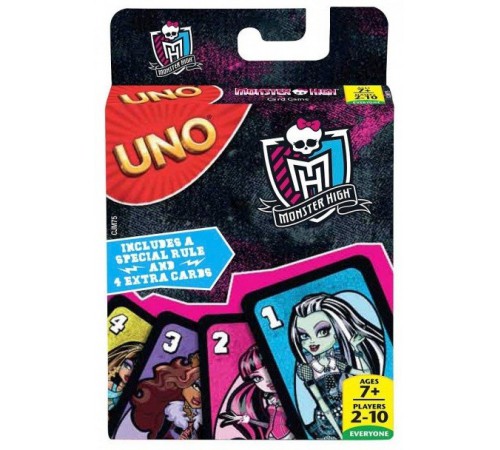 Monster High CJM75 Игра карточная "Uno" обновлённая monster high cjm75 Игра карточная "uno" обновлённая