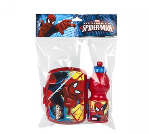 Color Baby 76814 Ланчбокс+бутылочка SpiderMan Детское питание в Молдове color baby 76814 Ланчбокс+бутылочка spiderman