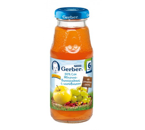 Детское питание в Молдове Gerber сок яблоко-виноград-шиповник 175мл.(6+) Детское питание в Молдове gerber сок яблоко-виноград-шиповник 175мл.(6+)