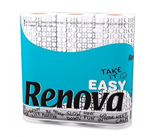 Renova Бумага гигиеническая Easy (9) белая 8017633 renova Бумага гигиеническая easy (9) белая 8017633