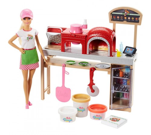 Barbie FHR09 Набор с куклой Barbie "Пицца-шеф" barbie fhr09 Набор с куклой barbie "Пицца-шеф"