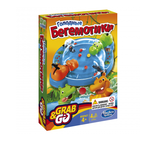 Hasbro B1001 Дорожная Игра Голодные Бегемотики hasbro b1001 Дорожная Игра Голодные Бегемотики