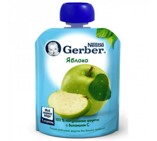 Детское питание в Молдове Gerber пюре Яблоко 90 гр Детское питание в Молдове gerber пюре Яблоко 90 гр