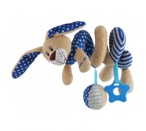 Baby Mix STK-17507B Спираль для коляски "Зайчик" голубая Детский магазин в Кишиневе в Молдове baby mix stk-17507b Спираль для коляски "Зайчик" голубая