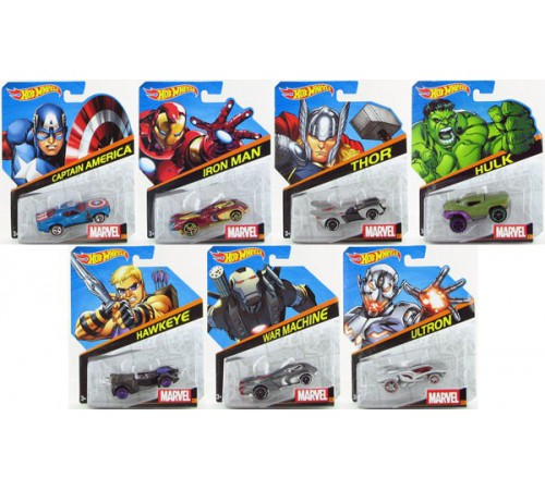 Hot Wheels BDM71 Автомобиль-герой "Марвел" в ассорт. hot wheels bdm71 Автомобиль-герой "Марвел" в ассорт.