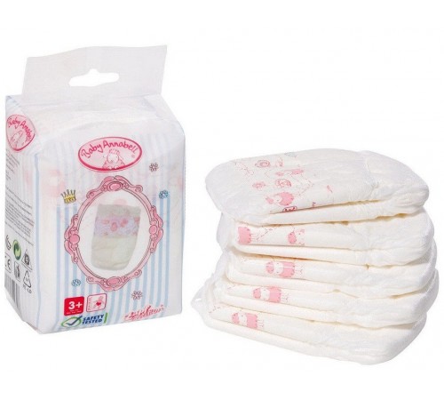 Zapf Creation 792308 Набор подгузников для Baby Annabell (5 шт.) Детский магазин в Кишиневе в Молдове zapf creation 792308 Набор подгузников для baby annabell (5 шт.)