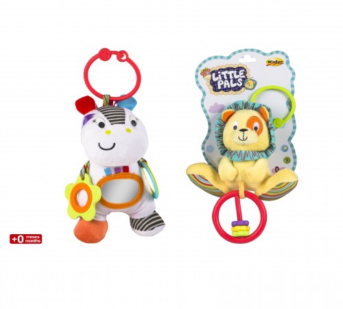 Color Baby 42560 Погремушка плюш Зебра/Тигр color baby 42560 Погремушка плюш Зебра/Тигр