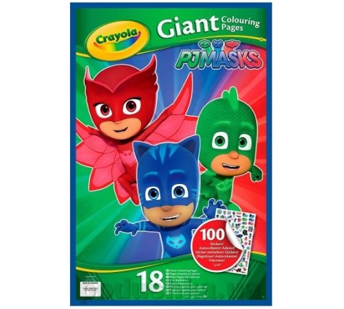 Crayola 04-0418 Большая книга-раскраска "PJ Mask" crayola 04-0418 Большая книга-раскраска "pj mask"