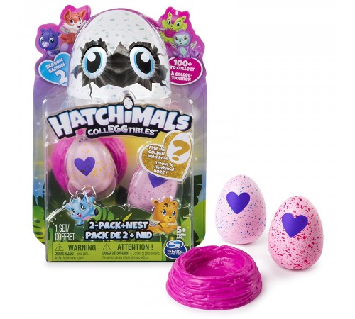 Hatchimals 6041329 Набор "CollEggtibles" гнездо и две фигурки в яйцах в асс. hatchimals 6041329 Набор "colleggtibles" гнездо и две фигурки в яйцах в асс.