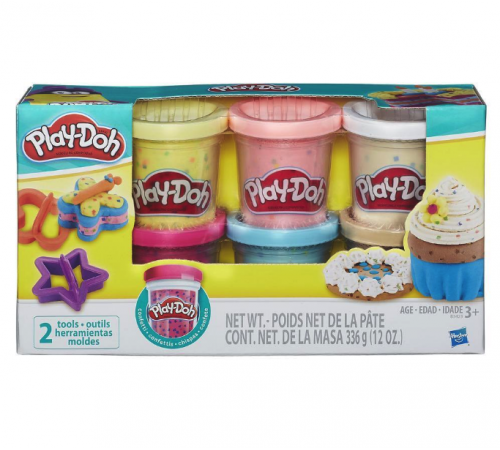 Детский магазин в Кишиневе в Молдове Play-Doh B3423 Набор Из 6 Баночек С Конфетти play-doh b3423 Набор Из 6 Баночек С Конфетти