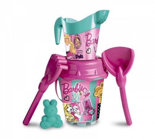 Unice 312000 Ведерко, 2 формочки, ковш "Barbie" unice 312000 Ведерко, 2 формочки, ковш "barbie"