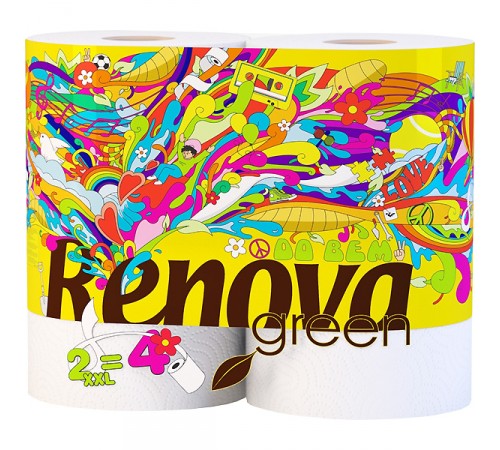 Renova Полотенца Бумажные Green XXL (2) белые 8011150 renova Полотенца Бумажные green xxl (2) белые 8011150