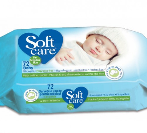 Влажные салфетки Soft Care 72 шт 991921 Влажные салфетки soft care 72 шт 991921