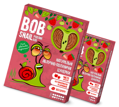 Детское питание в Молдове Натуральные Яблочно-Клубничные Конфеты ТМ BOB SNAIL (Улитка БОБ) 60 г Натуральные Яблочно-Клубничные Конфеты ТМ bob snail (Улитка БОБ) 60 г