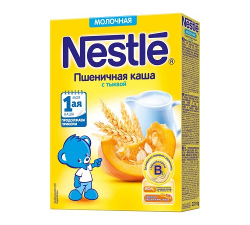 Детское питание в Молдове Каша молочная Nestle пшеничная с тыквой с 5 мес. 220 г Каша молочная nestle пшеничная с тыквой с 5 мес. 220 г