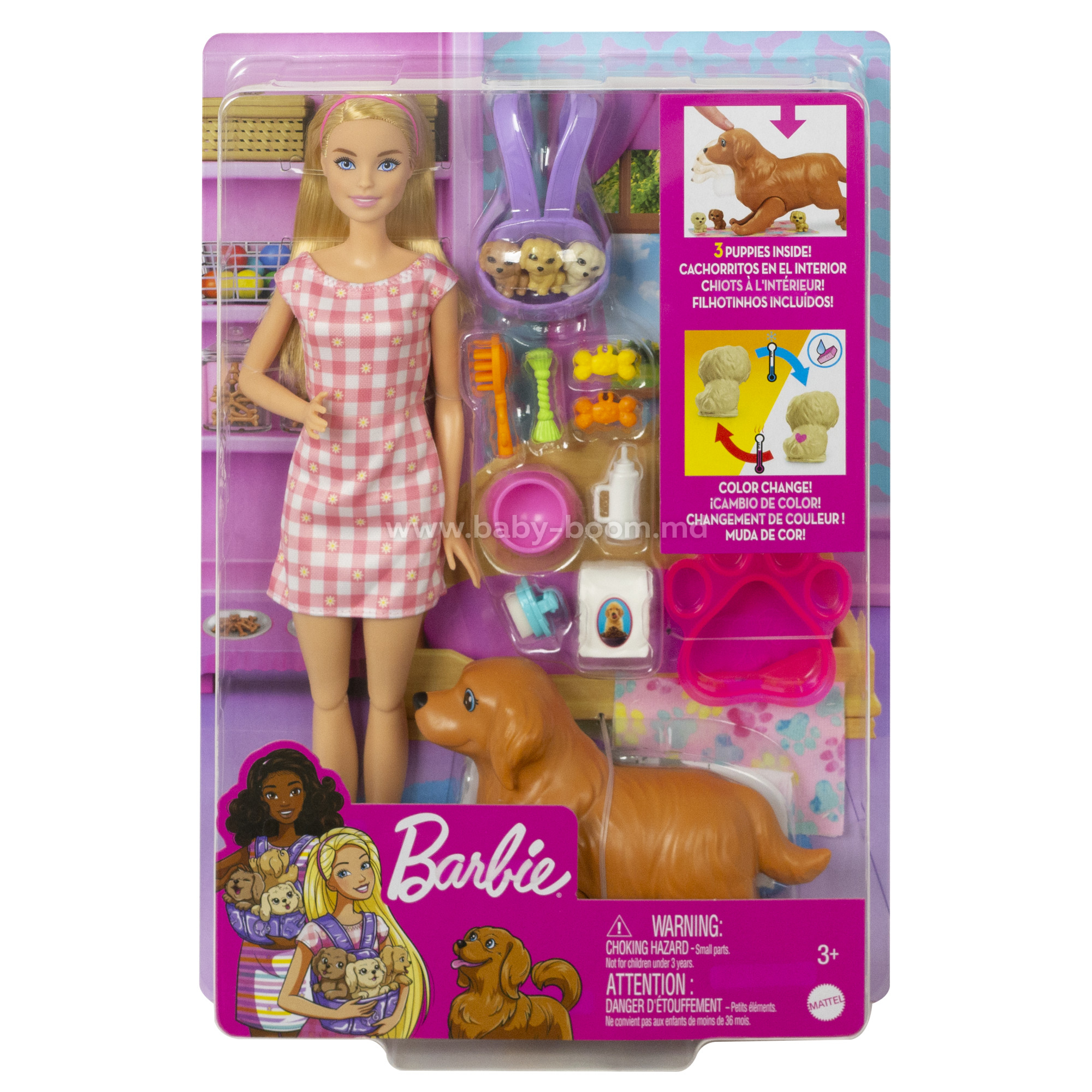 communication Bridge pier Venture Barbie HCK75 Set de joc Barbie "Cățeluși nou-născuți" în Chișinău, Moldova  | Rețeaua magazinilor Baby Boom