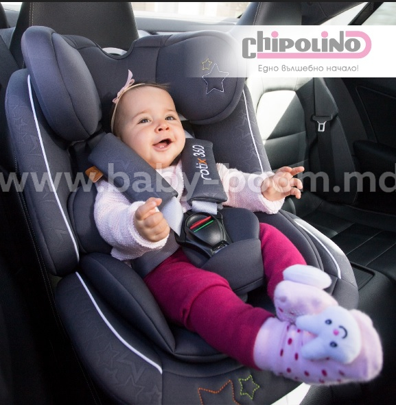Chipolino Автокресло Rotix Isofix 360° STKRX0212MT гр. 0+/1/2/3 ( 0-36 кг.)  серый в Кишиневе, Молдове | Сеть магазинов Baby Boom