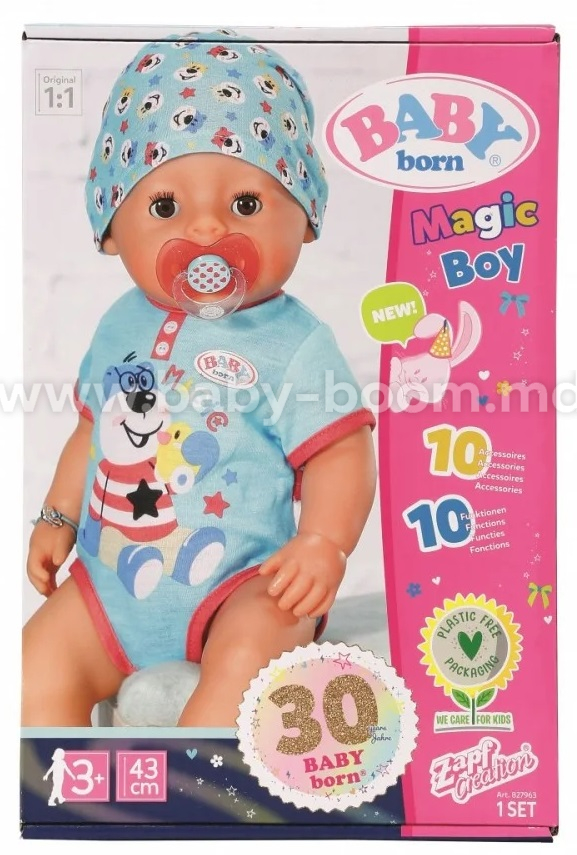 Zapf Creation 827963 Интерактивная кукла Baby Born Волшебный мальчик ...