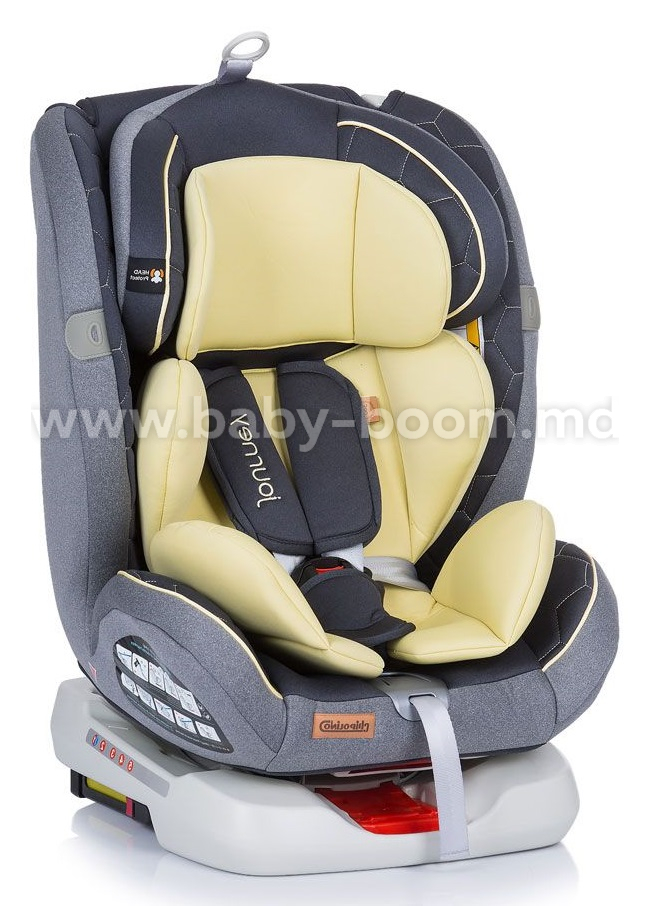 Chipolino Автокресло Isofix 360° STKJR02204BA 0+/1/2/3 ( кг.) жёлтый купить в Молдове, Кишиневе - Baby-Boom.md