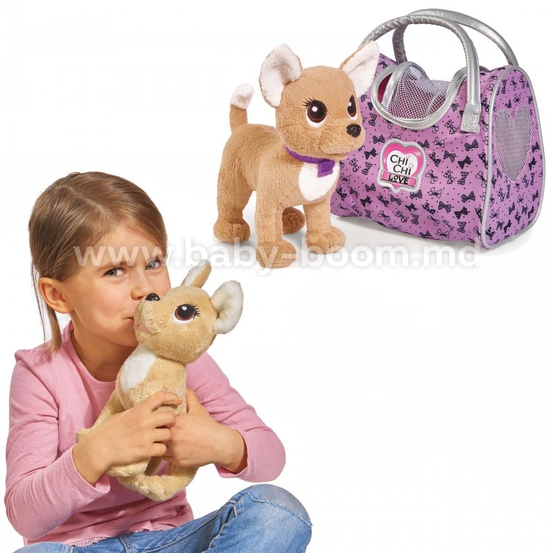 Плюшевая собачка Simba Chi Chi Love с сумкой для раскрашивания и 3 фломастера