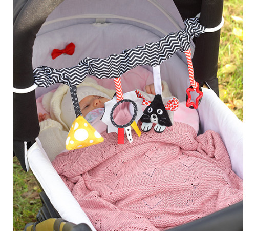 babyono-8124 1673/05 Плед трикотажный бамбуковый (75 x 100 см) розовый