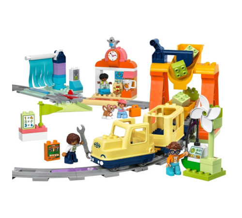 lego duplo 10428 constructor "tren public interactiv mare" (103 el.)