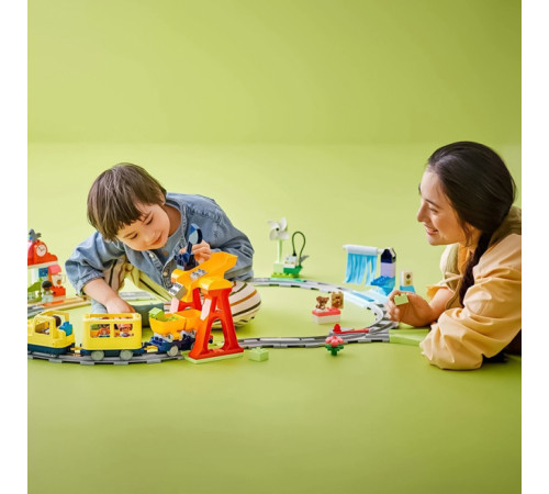 lego duplo 10428 constructor "tren public interactiv mare" (103 el.)