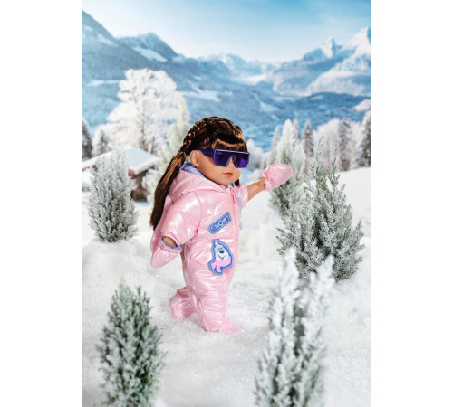 zapf creation 834190 set de haine pentru păpuși  baby born salopeta de iarna (43 cm.)
