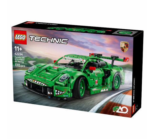  lego technic 42224 Конструктор "Гоночный автомобиль porsche 911 gt3 r rexy ao" (1313 дет.)
