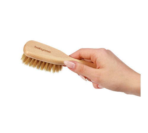 babyono-0991 1655 perie pentru bebeluși cu peri naturali pentru nou-născuți