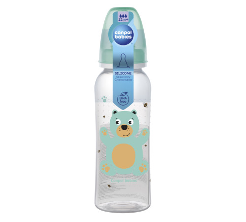 canpol 11/841 biberon din tritan "happy animals"  250 ml. ( 12+)