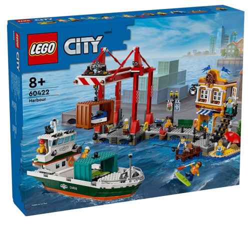lego city 60422 Конструктор "Морская гавань с грузовым кораблем" (1226 дет.)