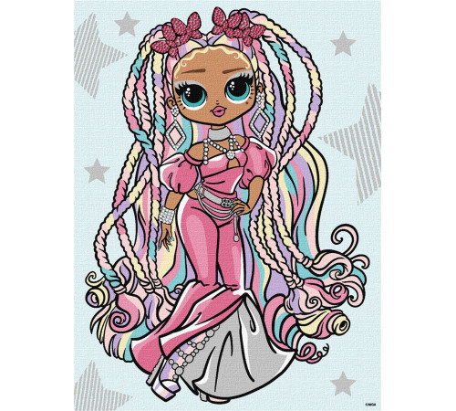  ideyka kho6274 pictură pe numere "l.o.l. surprise! o.m.g. fashion show twist queen" (30х40 cm)
