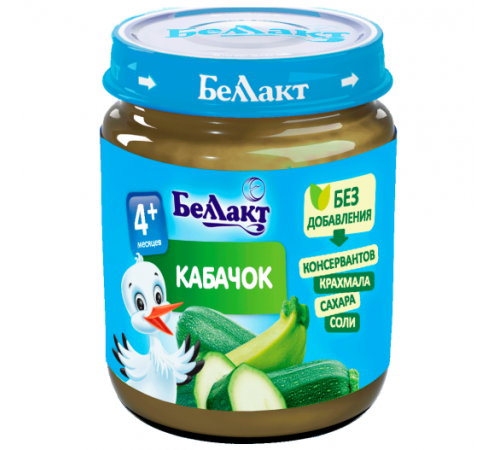 Беллакт Пюре из кабачков 100 гр. (4 м. +) Детское питание в Молдове Беллакт Пюре из кабачков 100 гр. (4 м. +)
