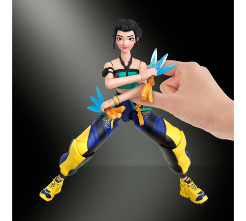 kpop demon hunters jry32 figurină zoey &laquo;how it's done&raquo; cu accesorii (14,2 cm)