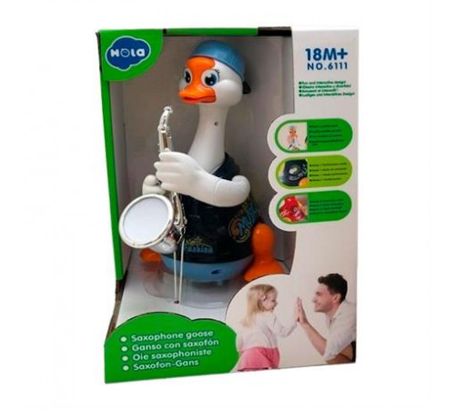 hola toys 6111 jucărie muzicală interactivă "g&acirc;scă-saxofonist" &icirc;n sort.