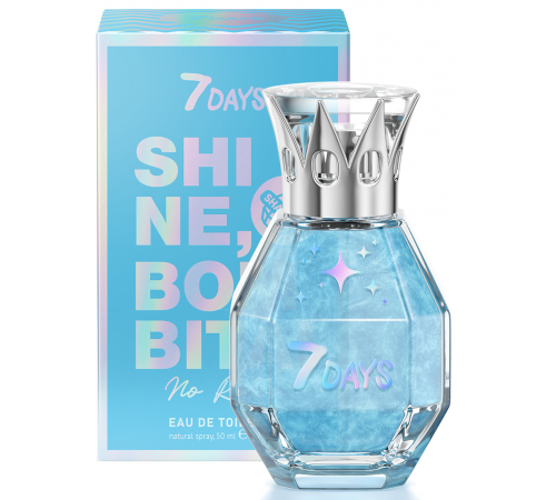 7days shine bombita! parfum shimmer glitter "no rules!" (50 ml.) 691885