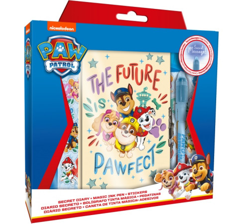 Paw Patrol PW19970 Jurnal "Paw Patrol" cu pix magic si autocolante  paw patrol pw19970 jurnal "paw patrol" cu pix magic si autocolante