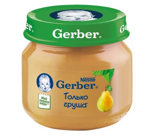 gerber Пюре груша (4 м +) 80 гр.